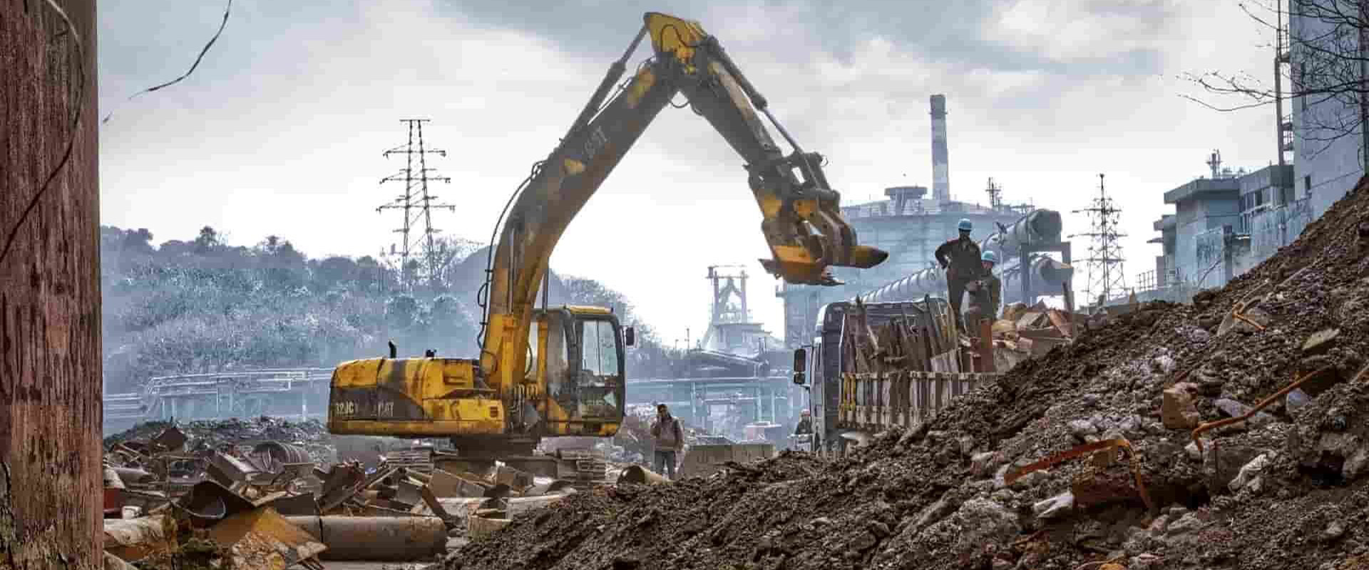 Industrial plant demolition and dismantling project