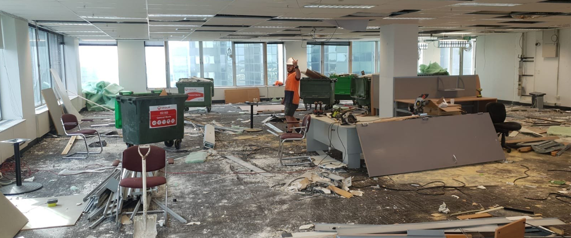 Office dismantling and interior strip-out project