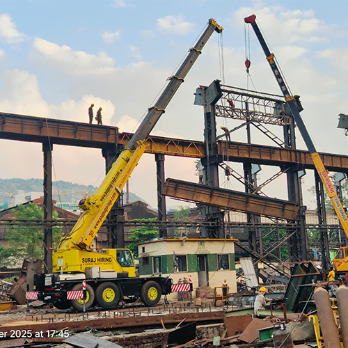 Bridge demolition project photo