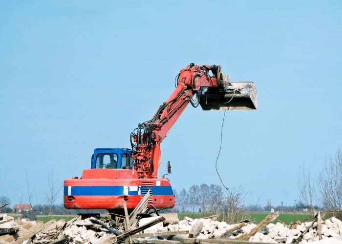 Material salvage during demolition dismantling