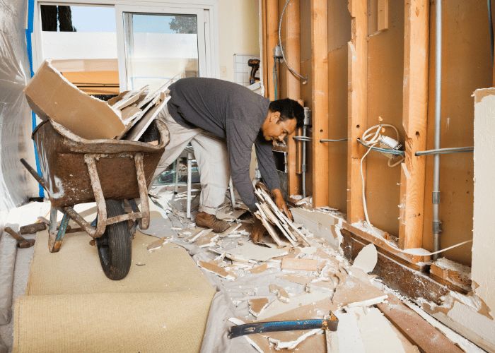 Manual breaking demolition project photo 2